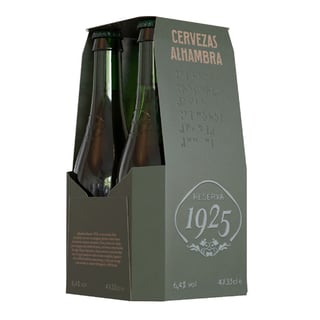 Pack Cerveza Alhambra verde botella 4 un de 330 cc