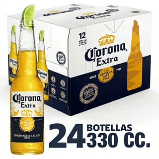 Pack Cerveza Corona Extra botella 24 un de 330 cc