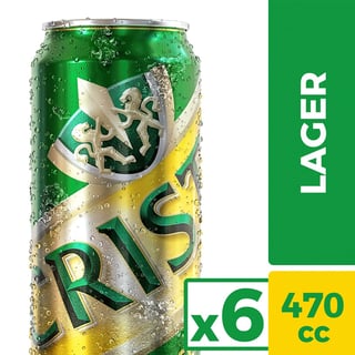 Pack Cerveza Cristal lata 6 un de 470 cc