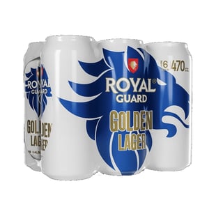 Pack cerveza Royal Guard lata 6 un de 470 cc