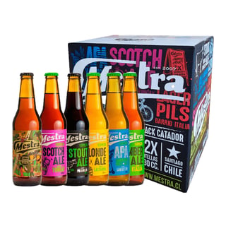 Pack Cervezas Mestra Catador 12 Botellas 330cc