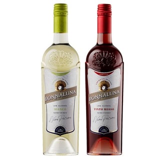 PACK CÓCTEL DONNA LUNA: 1x Cóctel de Vino Donnaluna Tinto Rosso Botella 750cc + 1x Cóctel de Vino Donnaluna Bianco Botella 750cc	