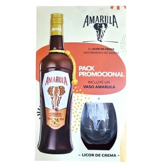 Pack Crema Amarula 750cc + Vaso