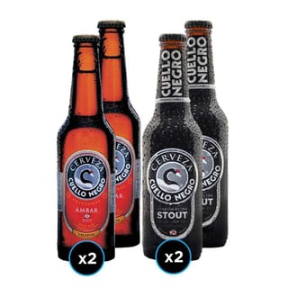 PACK CUELLO NEGRO N°1: 4x Variedades Cerveza Cuello Negro