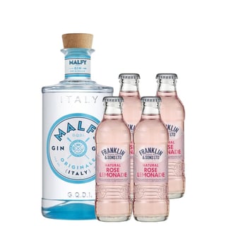 Pack Gin Malfy 750cc+ 4 Rose Lemonade Franklin&Sons 200cc