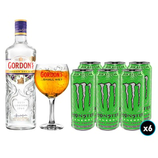 "PACK GORDONS MONSTER N°5: 1x Gin Gordons London Dry 750cc 37