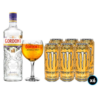 "PACK GORDONS MONSTER N°9: 1x Gin Gordons London Dry 750cc 37