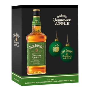 Pack Jack Daniel's Apple 750cc + 2 Esferas De Navidad