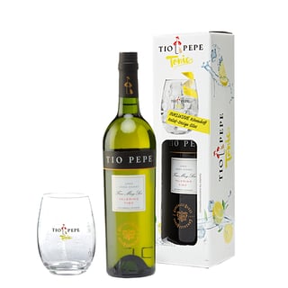 Pack Jerez Tío Pepe 750cc + Vaso