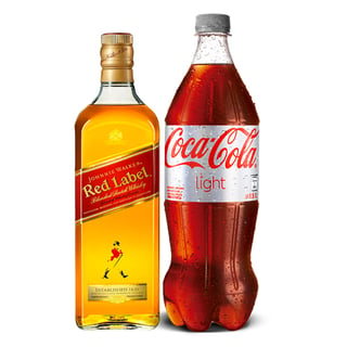 Pack Johnnie Walker Etiqueta Roja 750cc + Coca Cola Light 1.5lts