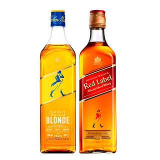 Pack JW (Blonde-Red): Whisky Johnnie Walker Blonde 750cc 40º alc. + Whisky Johnnie Walker Red Label 750cc 40º alc.