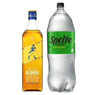 Pack JW Blonde-Sprite Sin Azucar: Whisky Johnnie Walker Blonde 750cc 40º alc. + Sprite Sin Azucar 3 lts.