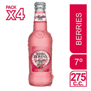 Pack Mojito ice Sierra Morena berries botella 4 un de 275 cc