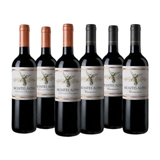 Pack Montes Alpha 3 Carmenere + 3 Cabernet Sauvignon