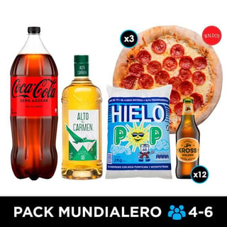 PACK MUNDIALERO (4-6 personas)