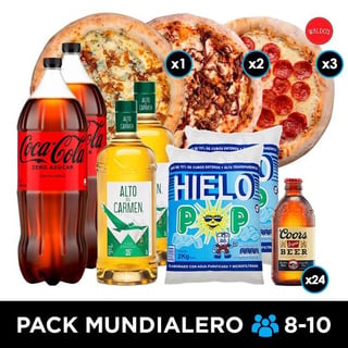 PACK MUNDIALERO XL (8-10 personas)