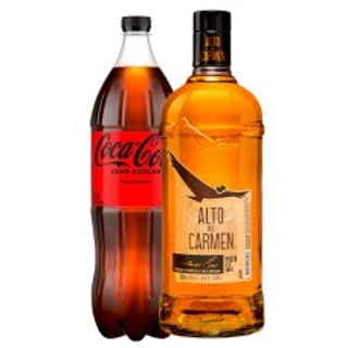 Pack Pisco Alto Del Carmen Roble Del Sur 35° 1.000 cc + Coca-Cola Zero 1.5lt