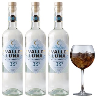 Pack Pisco Valle Luna 35° 750cc + Copa