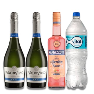 Pack: Ramazzotti 750ml + 2 Valdivieso Brut 750ml + Vital 1.6cc