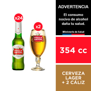 Pack Stella Artois + 2 Cáliz