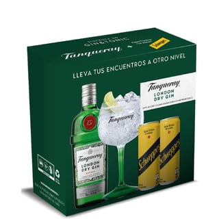Pack Tanqueray London 700cc + Copa + 2 Schweppes SA