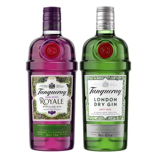 PACK TANQUERAY N°2: 1x Gin Tanqueray Royale 700cc + 1x  Gin Tanqueray 700cc 43.1ºalc.