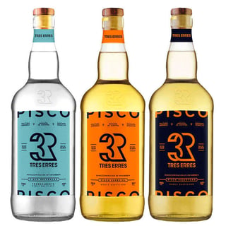 PACK TRES ERRES: 3x Variedades Pisco Tres Erres