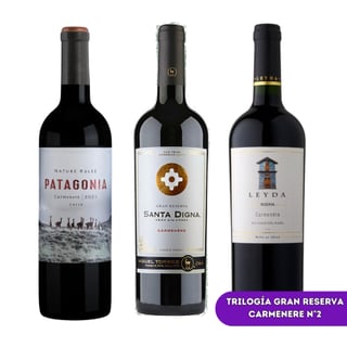 Pack Trilogía Gran Reserva - Carmenere - 750ml
