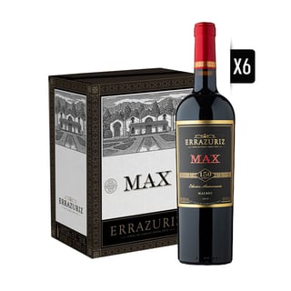 Pack Vino 6x Max Malbec 750cc