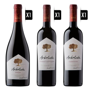Pack Vino Arboleda Las Vertientes 750cc