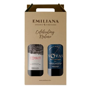 Pack Vino Coyam Orgánico 750cc + Novas Cabernet Sauvignon 750cc