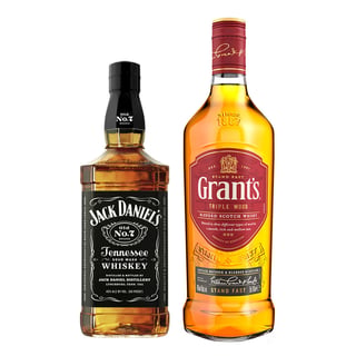 Pack Whiskey Jack Daniel´s Old N°7 750cc + Whisky Grant´s Triple Wood 750cc