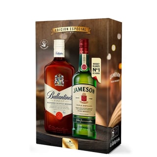 Pack Whisky Ballantines 750cc + Jameson 375cc