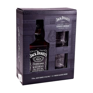Pack Whisky Jack Daniels N7 - 750ml + 2 Vasos