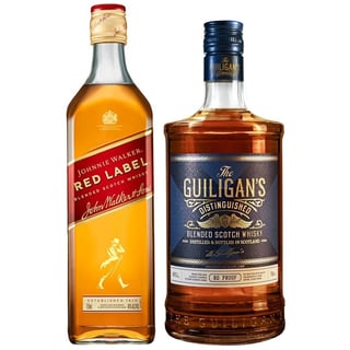 Pack Whisky Johnnie Walker Red Label + The Guiligans 750cc