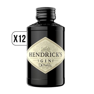 Pack X12 Miniatura Gin Hendrick’s 50cc