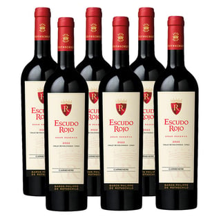 Pack X6 Escudo Rojo Gran Reserva Reserva Carmenere 750 Ml