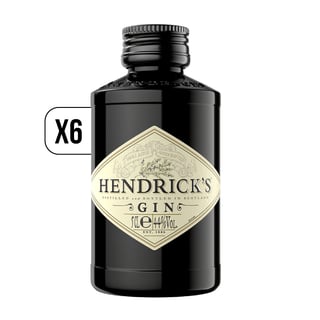Pack X6 Miniatura Gin Hendrick’s 50cc