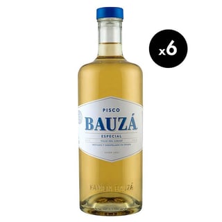 Pisco Bauzá Especial 35° 1 Lt. X6 ($6.690 c/u)