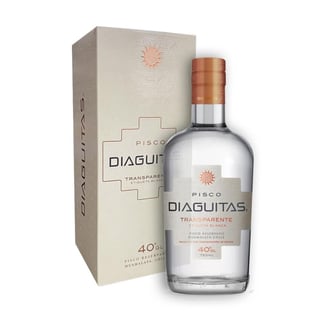 Pisco Diaguitas 40° transparente botella 750 cc