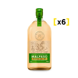 Pisco Malpaso 35° Botella 1lt X6
