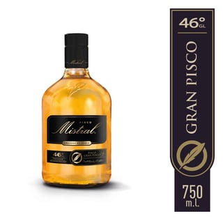 Pisco Mistral 46° botella 750 cc