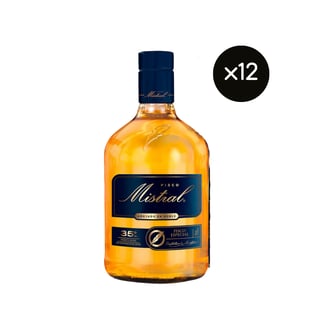 Pisco Mistral Especial 35° 750cc x12 ($6.390 c/u)
