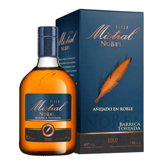 Pisco Mistral Nobel Barrica Tostada 40°