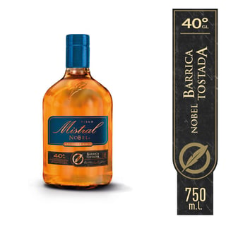 Pisco Mistral nobel barrica tostada botella 750 cc