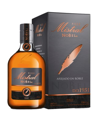Pisco Mistral Nobel D.o 1931 Botella 750cc