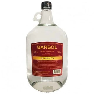 Pisco Peruano Barsol 40° - Quebranta - 4 Litros