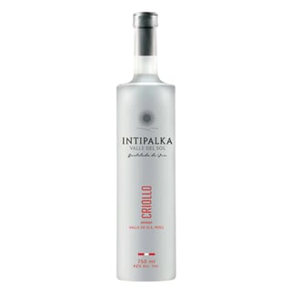 Pisco Peruano Intipalka 42˚ - Criollo - 750ml