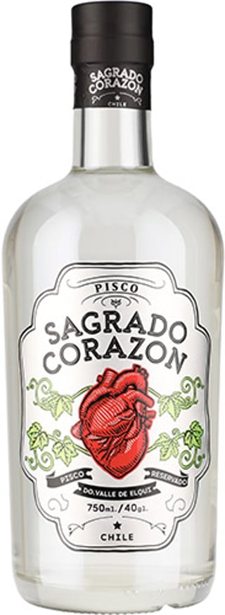 Pisco Sagrado Corazon Reservado Transparente 40° 750cc