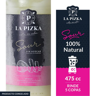 Pisco sour La Pizka sin azúcar 475 cc